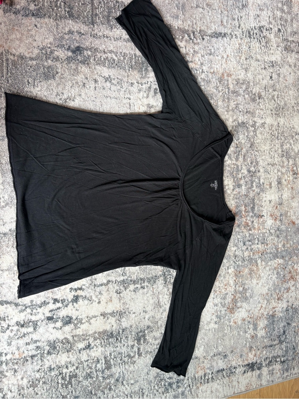 Old Navy Black Scoop Neck Knit Top